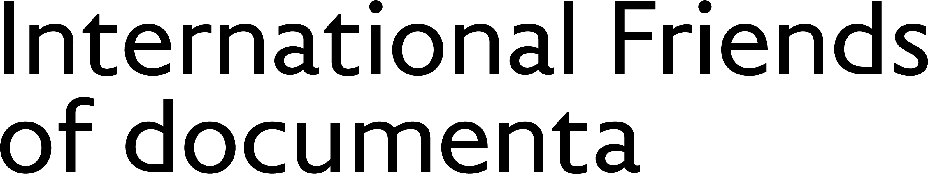 Logo of International Friends of documenta